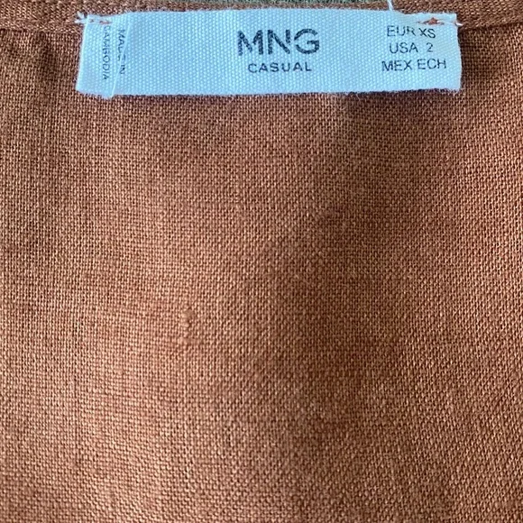 Mango Linen Top - Picture 6 of 7